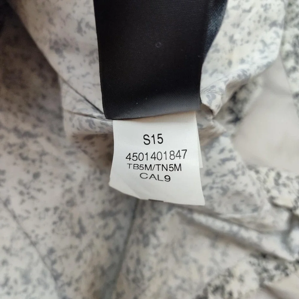 North Face Windbreaker‎ Mens XL White Flecked Hooded Full Zip Lightweight Jacket